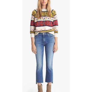 MOTHER The Insider Crop Step Fray, Hey Sun, Denim Jeans - Size 25